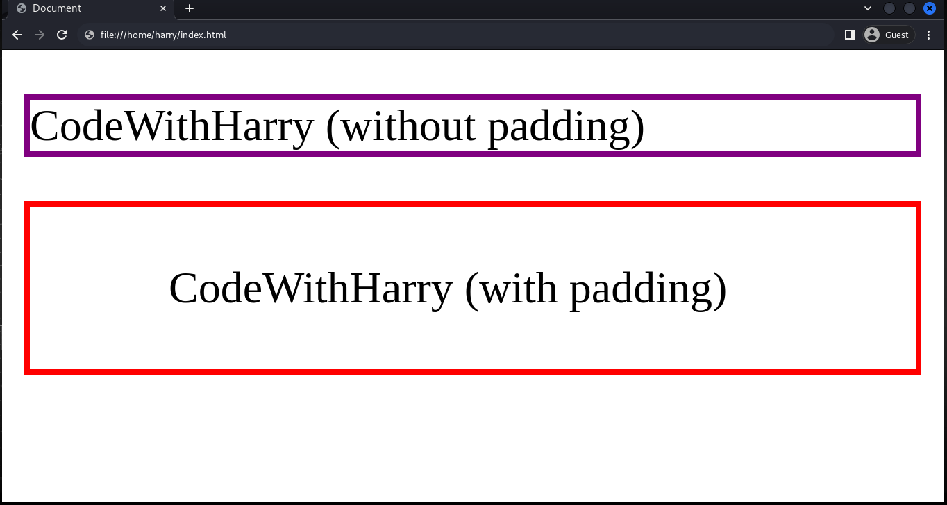CSS Padding  CodeWithHarry